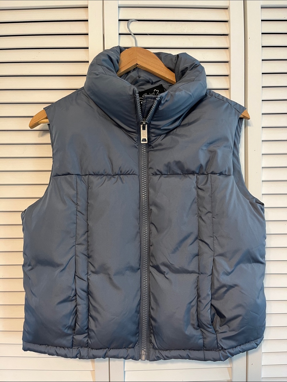 Sebby Gray Puffer Vest